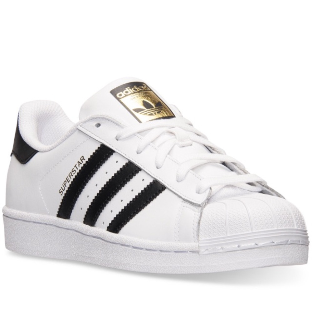 Adidas Black and Gold Superstars